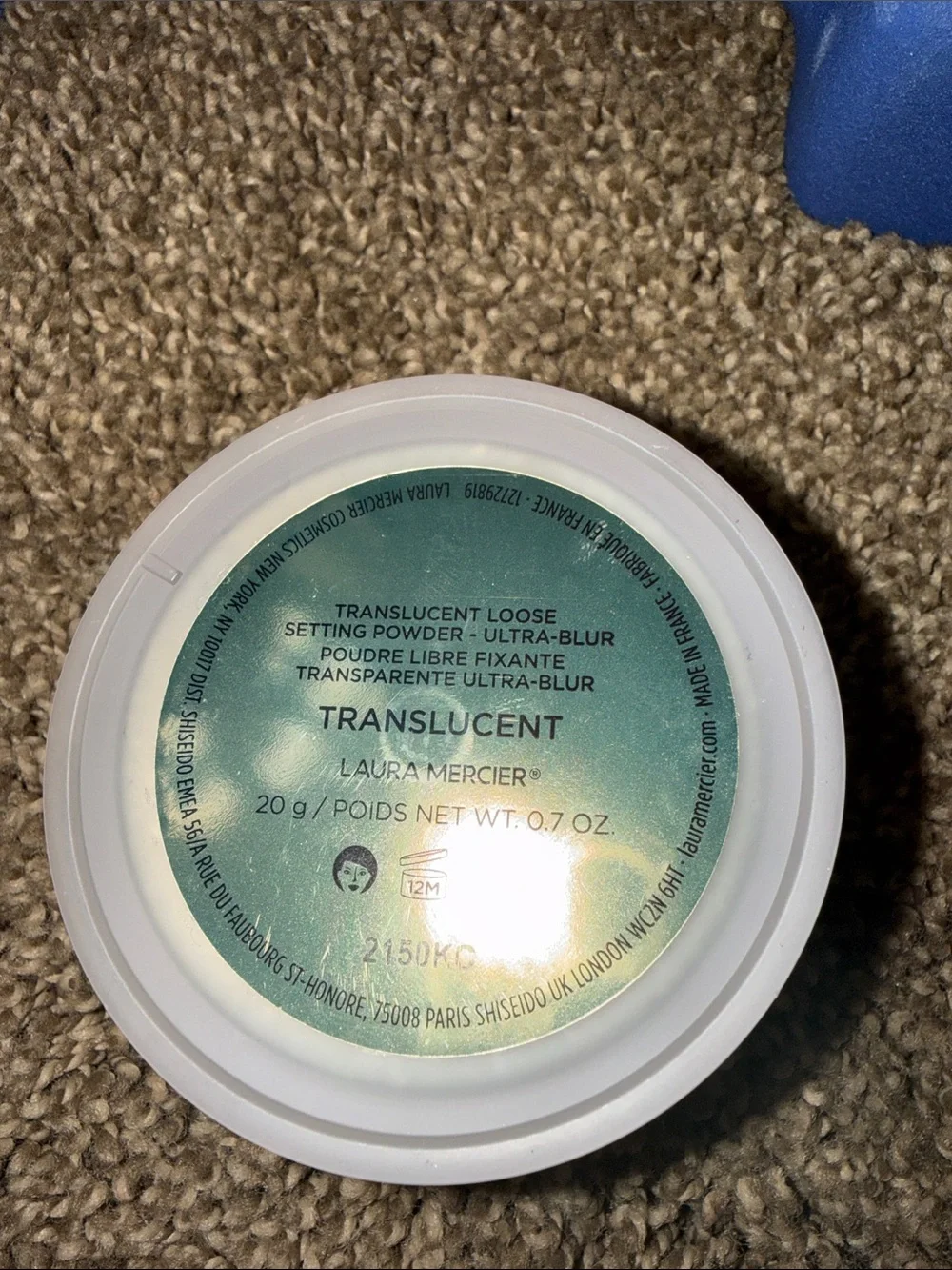 laura mercier trans. loose set powder -ultra blur used 1 x sanitized no box